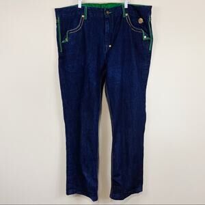 Crown Holder Jeans | Velvet Trimmed Sz 44